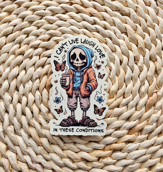 Skeleton Glow Sticker