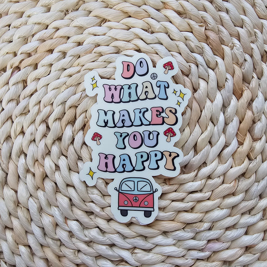 Find your own happiness, glow in the dark stickers