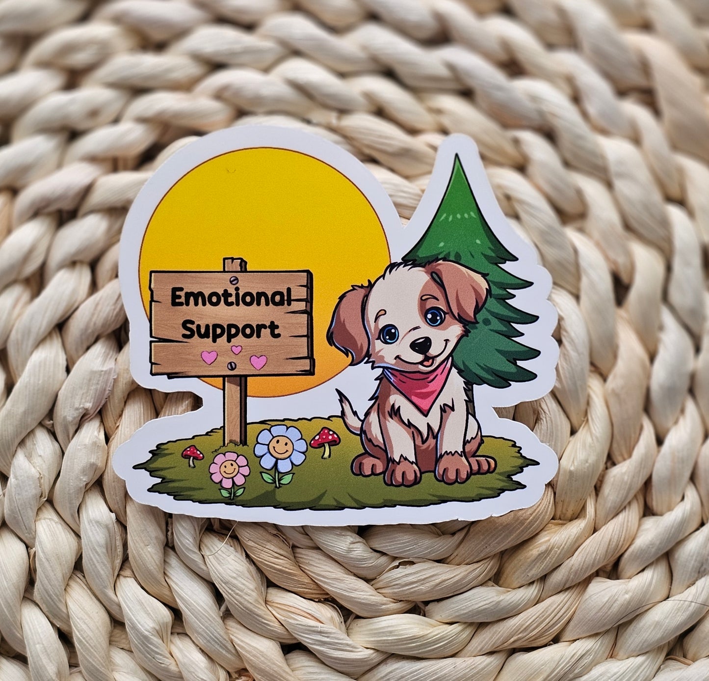 Emotional Support Puppy Sticker