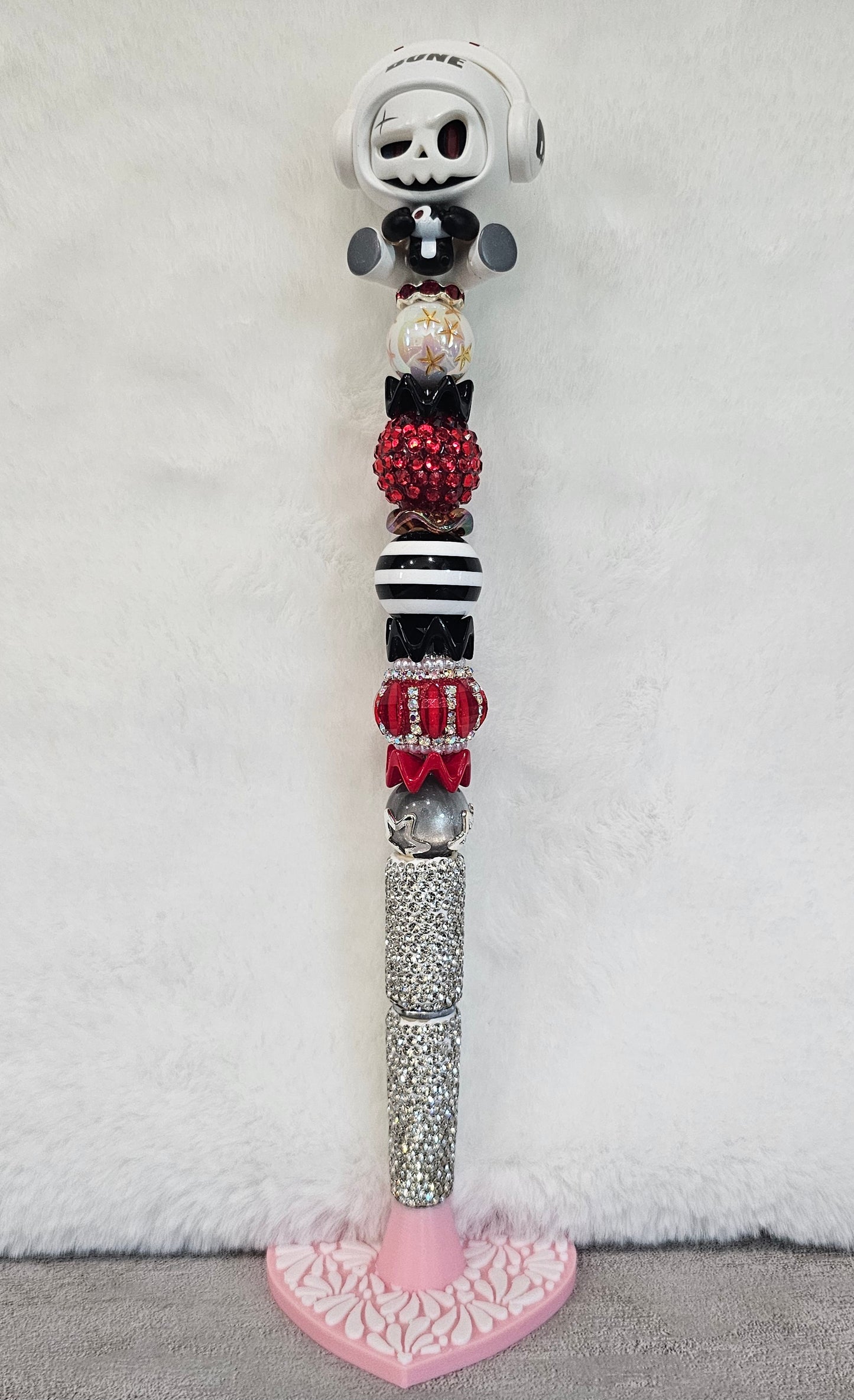 Gamer with Cat Beaded Pen