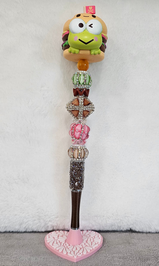 Keroppi Hamburguer Beaded Pen