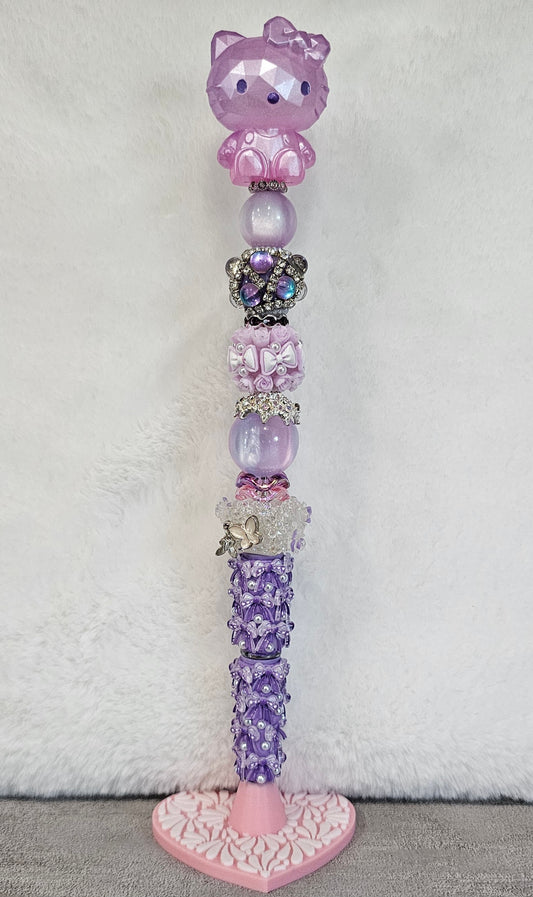 Purple Hello Kitty Beaded Pen