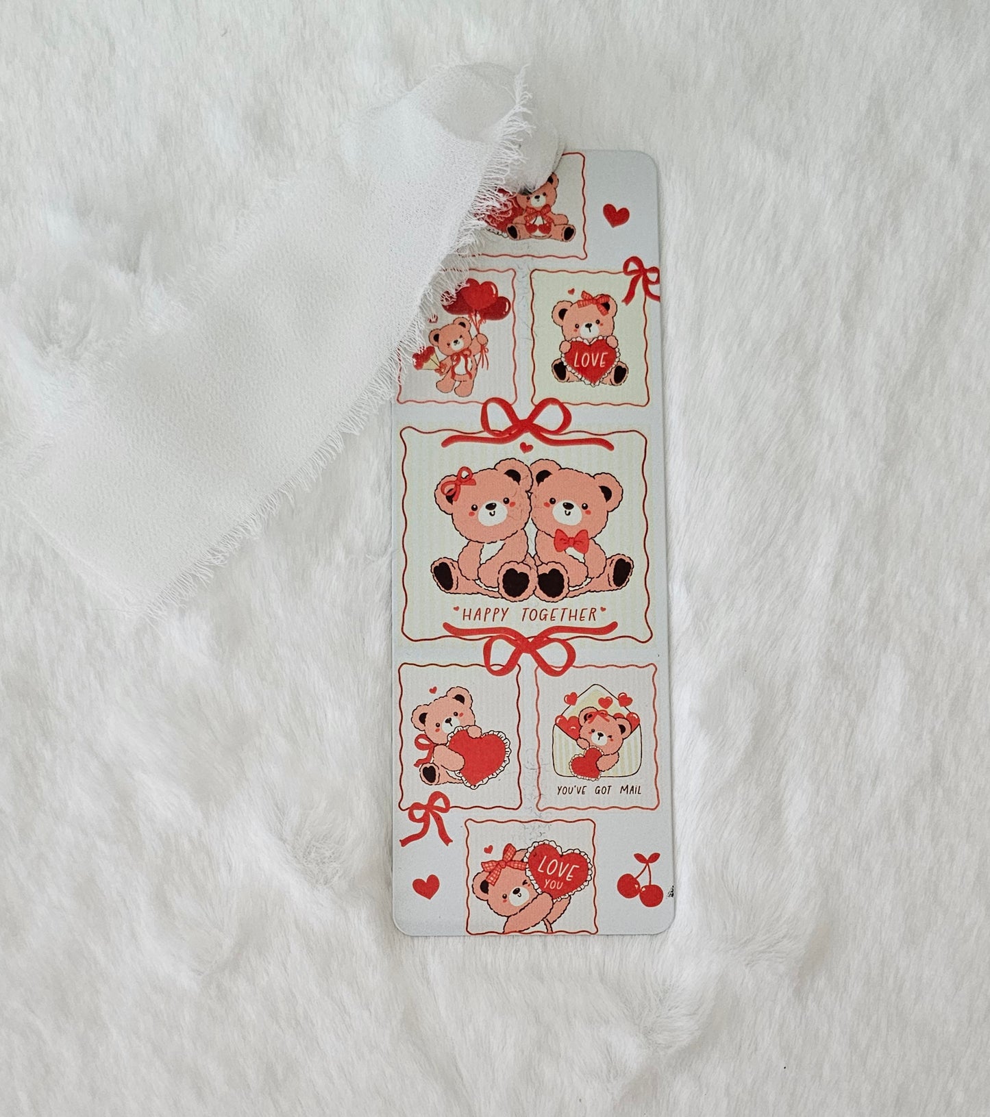 Happy Together Bears Metallic Sublimated Bookmark