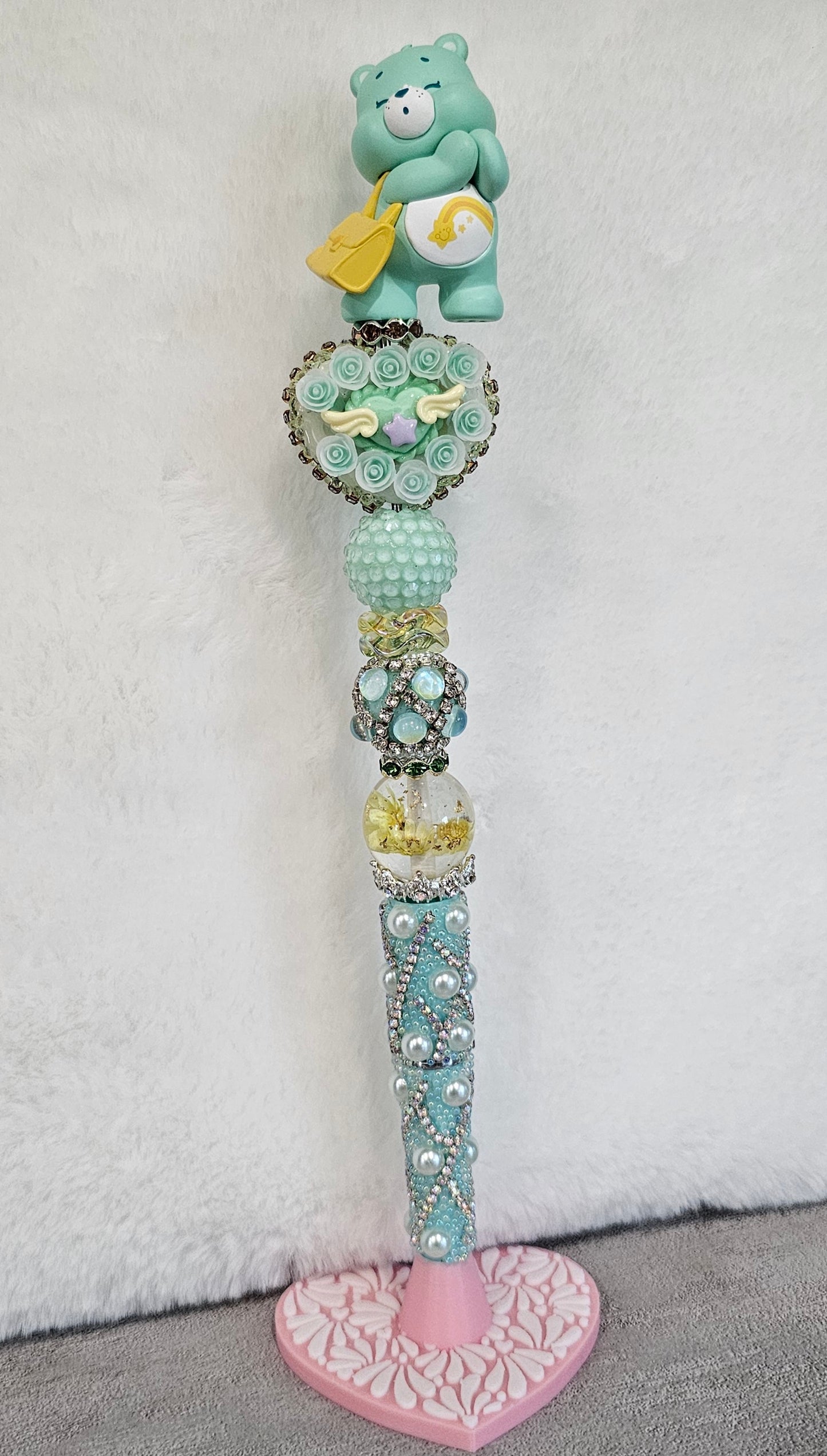 Shopping Care Bear Beaded Pen
