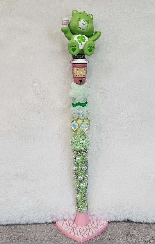 Lucky Care Bear Beaded Pen