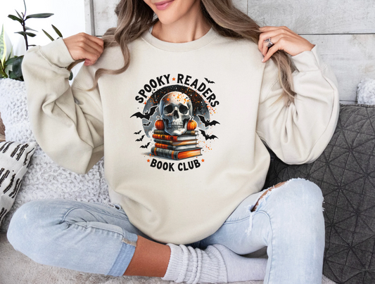 Spooky Readers Book Club Crewneck Sweatshirt