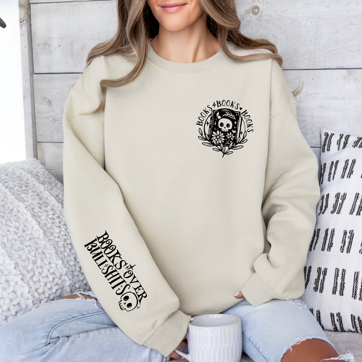 Books Over Bullshits Sweatshirt