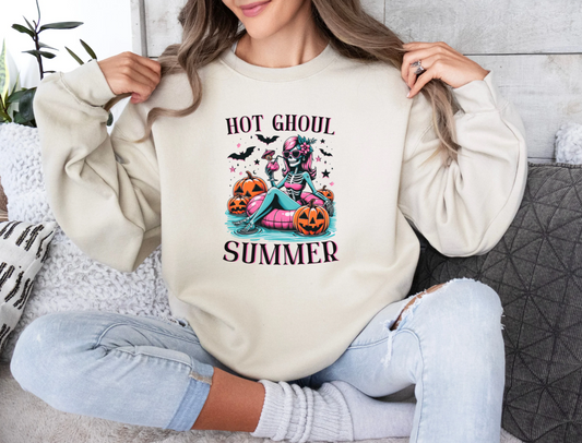 Hot Ghoul Summer Crewneck Sweatshirt